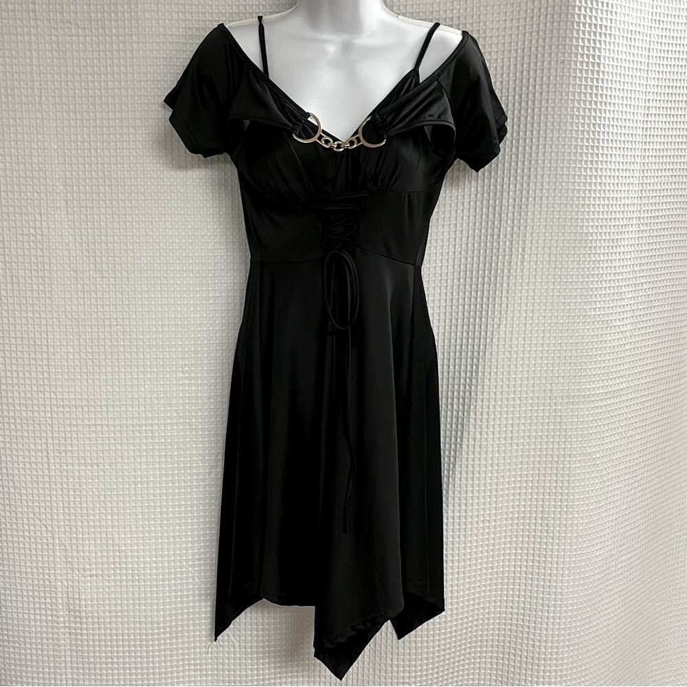 Dressfo ladies off the shoulder asymmetrical a-line dress size XL